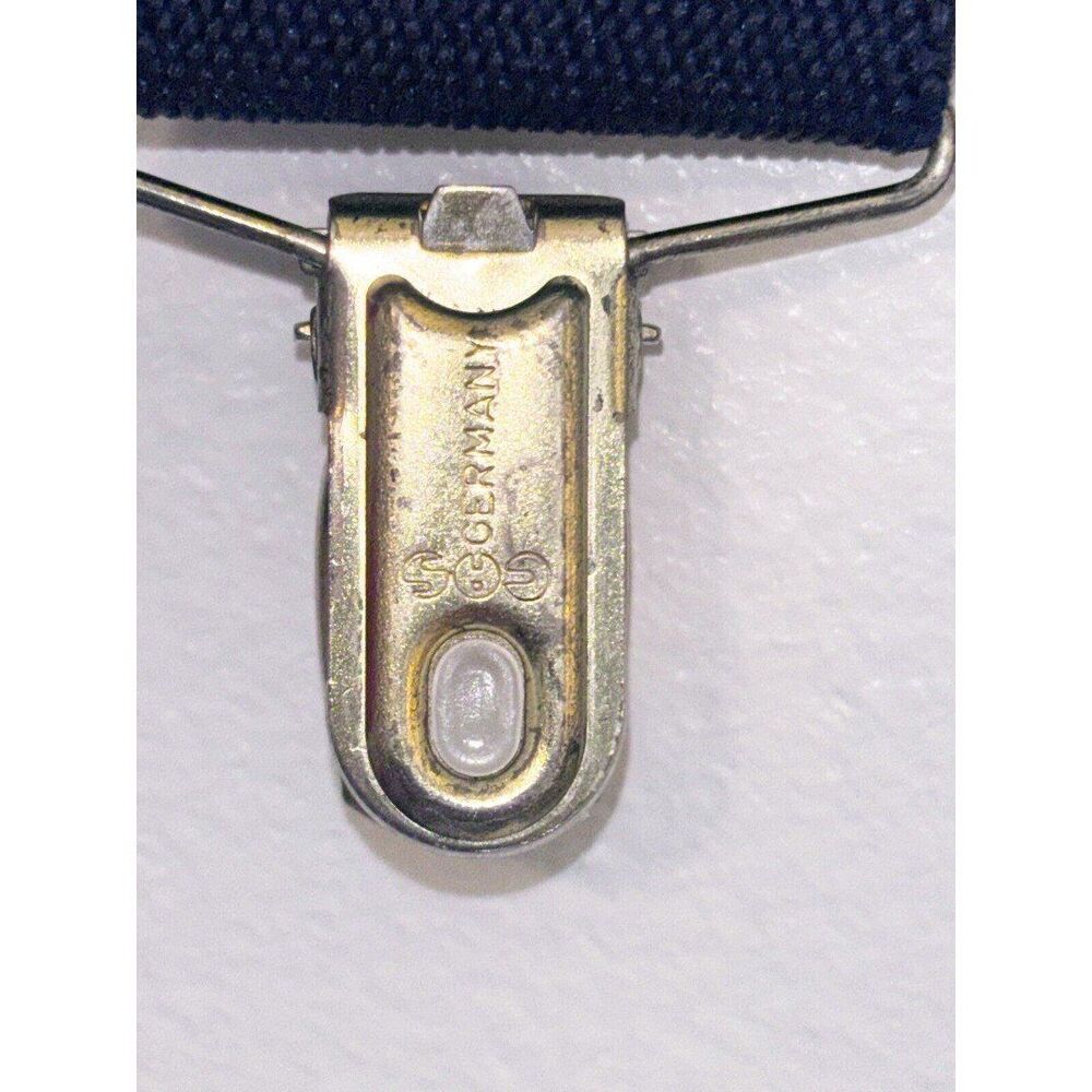 CAS Germany Burgundy Blue Brown Silk Suspenders - Picture 2 of 6